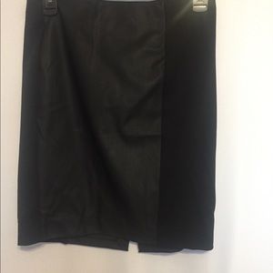 Express Pencil Skirt with Faux Leather details!